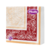Салфетки бумажные 33 Plushe Premium Decor 2 слоя, 20 листов, Красные 1/30